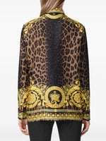 Baroque Silk Shirt-Leopard
