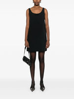 Sleeveless Ribbon-Tie Shift Dress