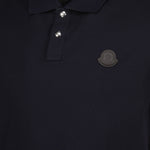 Navy Polo with Tonal Logo Patch