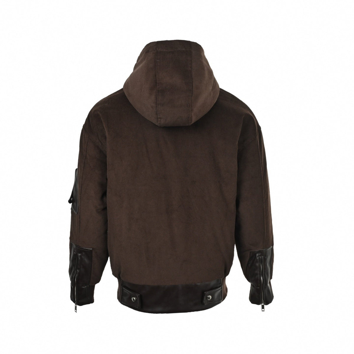 Embossed Equestrian Knight Panel Hooded Jacket