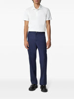 Versace Minimalist White Polo Shirt with Medusa Accent