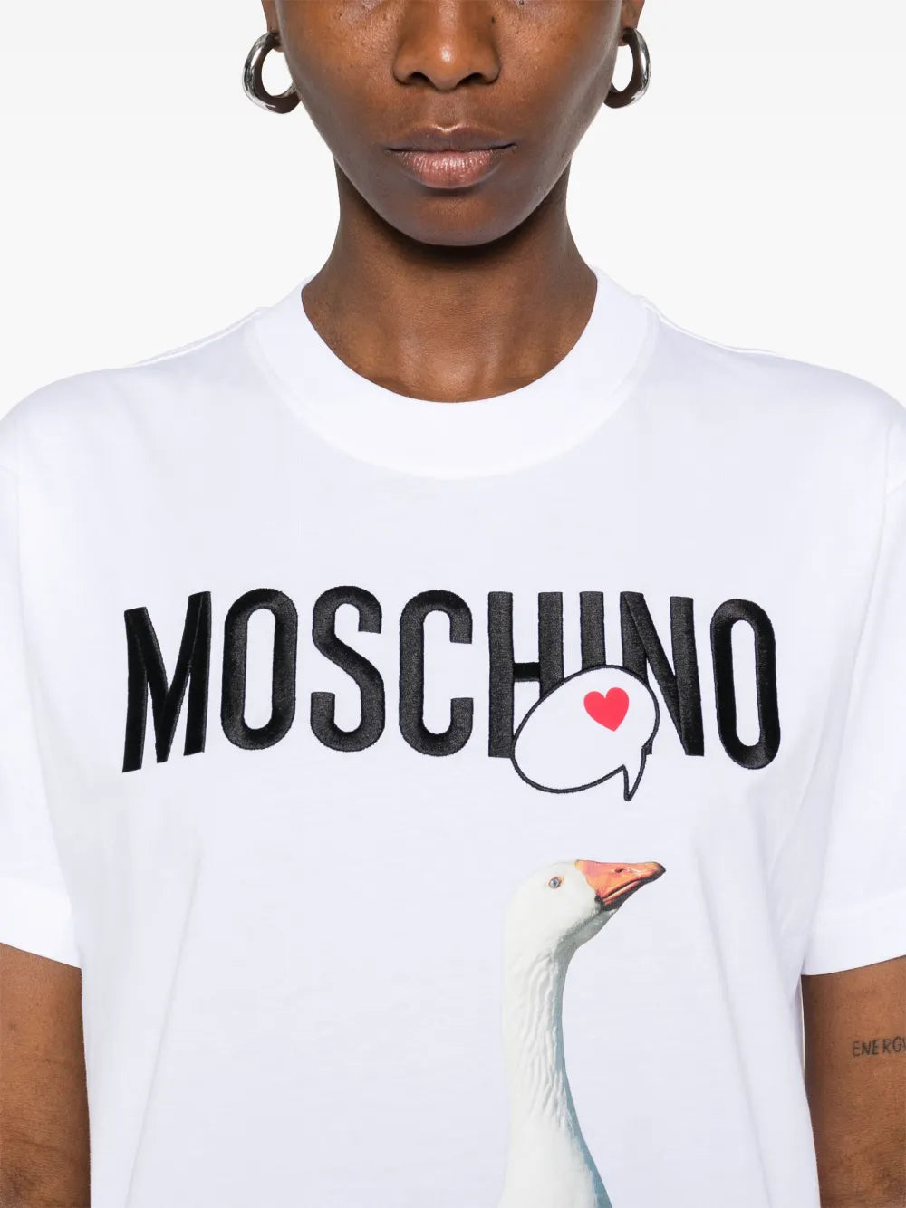 Goose Logo Cotton T-Shirt