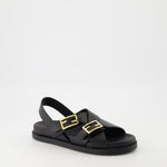 Sandals with Buckle Hardware