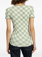 Checked Stretch Top