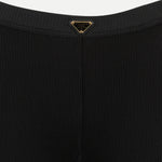 Ribbed Flared Knit Leggings