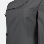 Asymmetric Double-Breasted Tailored Dress