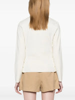 Ivory Knit Sleeve Puffer Jacket