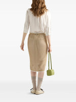 Cotton Mesh Skirt