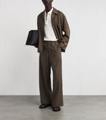 Men's Cotton Quarter-Zip Polo Shirt
