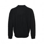 Versace Medusa Cable-Knit Crew-Neck Sweater