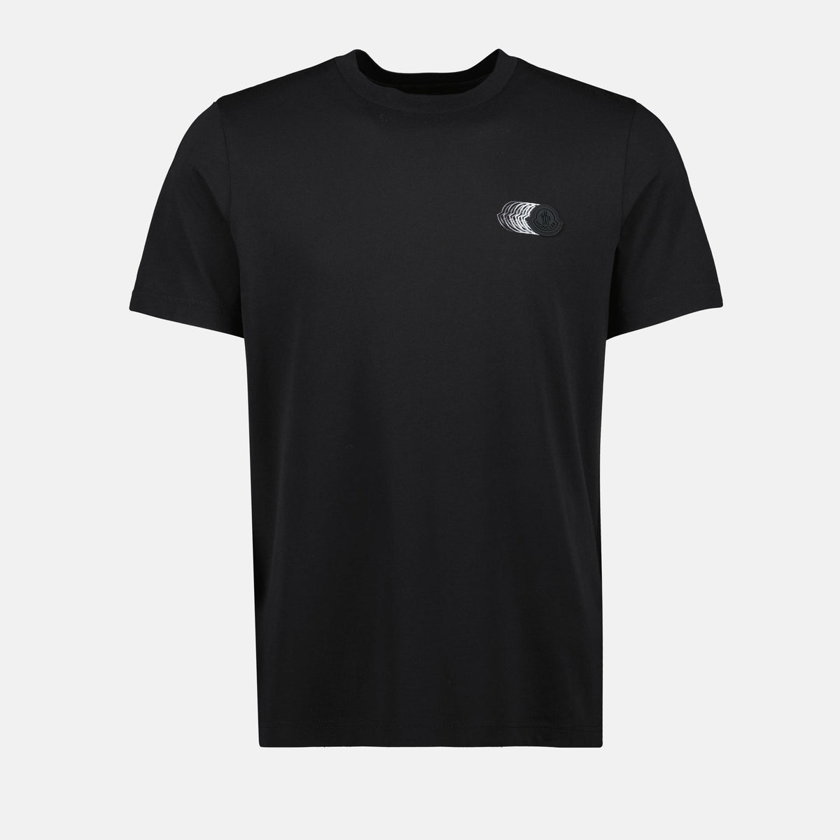 Black Faded Logo Print T-Shirt