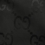 Black GG Monogram Padded Bomber Jacket