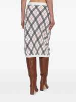 Midi Check Skirt