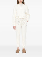 Ivory Knit Zip-Up Hoodie