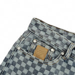 Damier Checkerboard Jacquard Denim Jeans