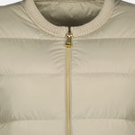 Light Beige Cropped Down Jacket