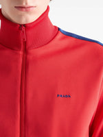 Runway Logo-Embroidered Zip-Up Sweatshirt