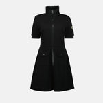 Zip-Front A-Line Mini Dress