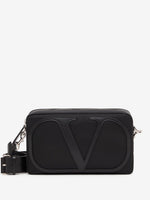 Crossbody Bag with Leather VLogo