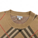 Check Argyle Intarsia Cashmere Blend Sweater