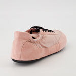 Pink Suede & Nylon Sneakers