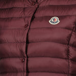 Burgundy Quilted Down Vest