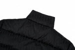 Oblique Quilted Down Jacket – Black