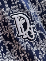 Oblique Jacquard Zip-Up Tracksuit Set