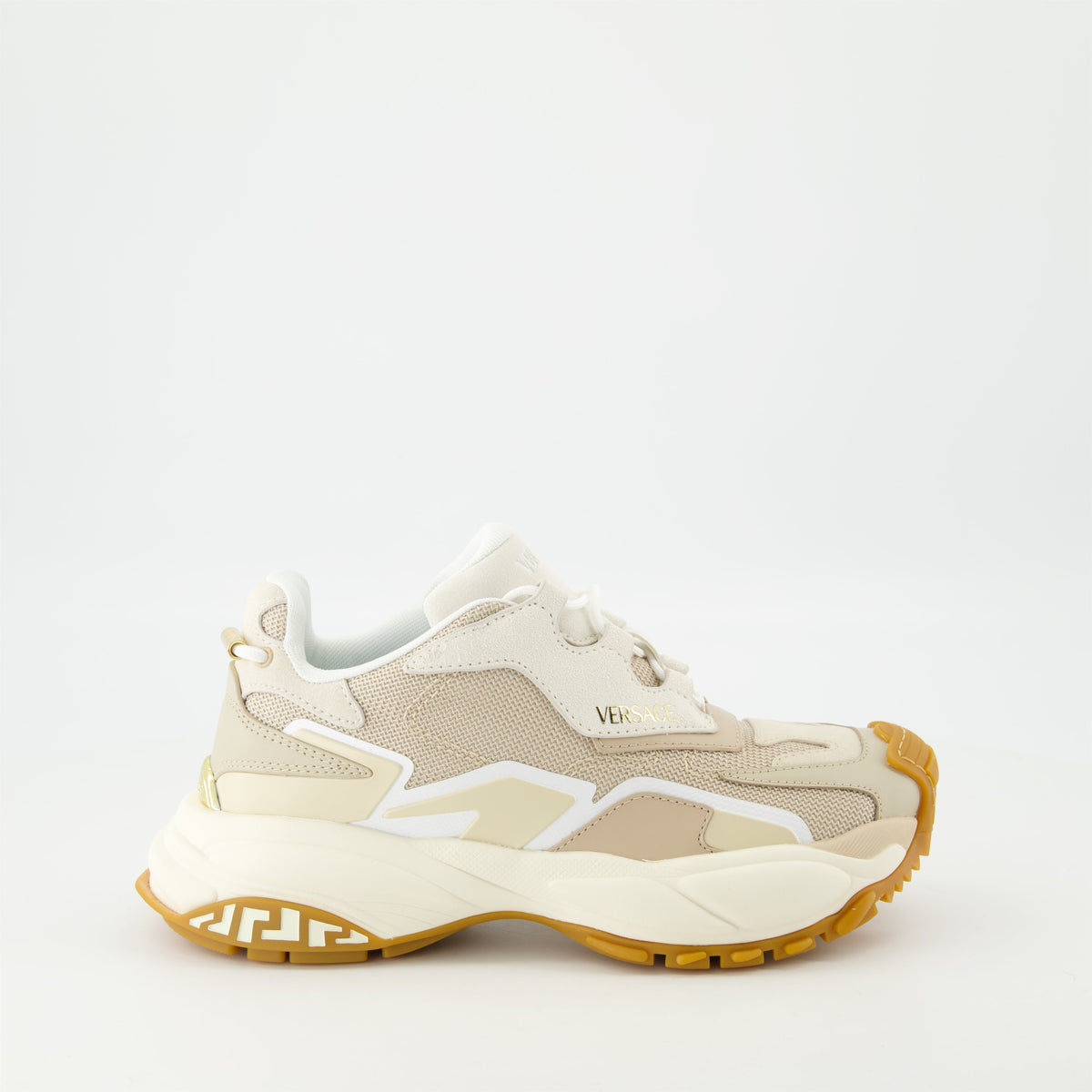 Beige Chunky Runner Sneakers
