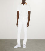 Cotton Polo Shirt with Iconic Check Collar