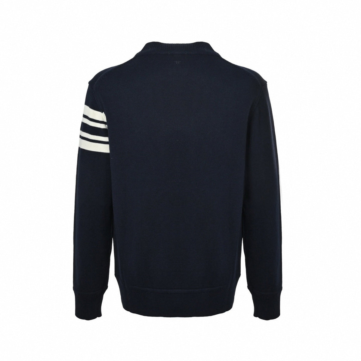 Logo Motif Cotton Knit Sweater