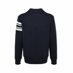 Logo Motif Cotton Knit Sweater