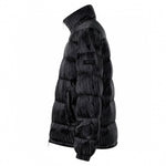 Oblique Quilted Down Jacket – Black