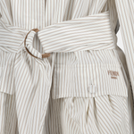 Striped Belted Jacket