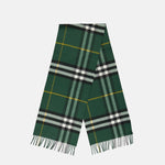 Check Wool Scarf – Forest Green Plaid Scarf