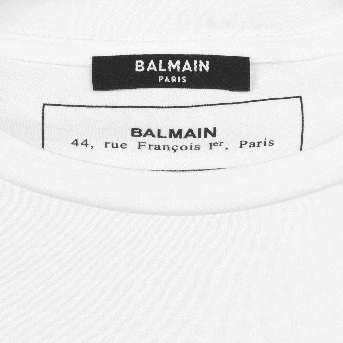 Coin Logo Cotton T-Shirt – White