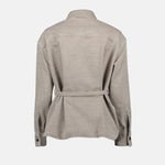 Overshirt in Stone Beige