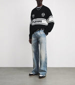 Black Varsity Knit