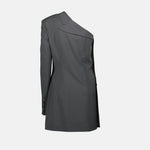 Asymmetric Double-Breasted Tailored Dress