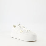 All-White Platform Sneakers