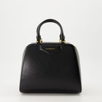 Small Antigona Top Handle Bag in Black Leather