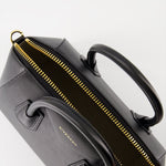 Black Leather Antigona Handle Bag