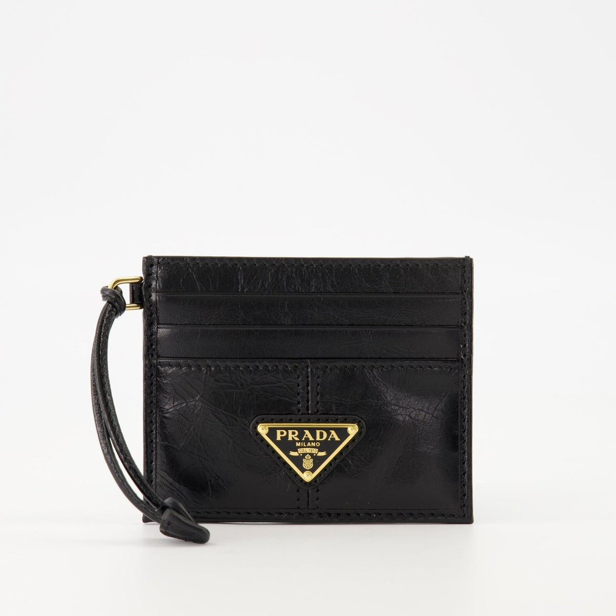 Leather Card Holder with Strap