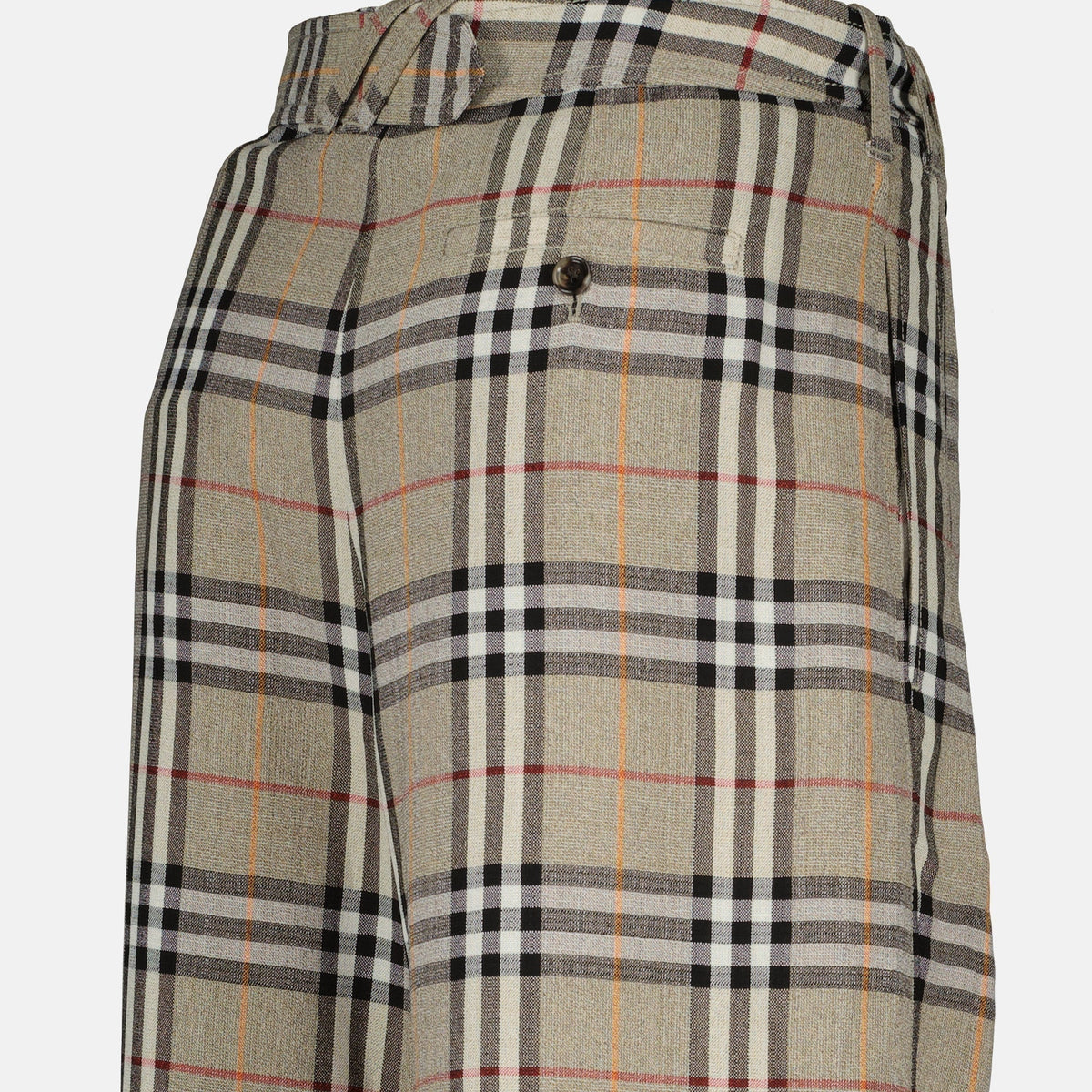 Vintage Check Tailored Trousers