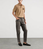 Virgin Wool Crest Polo Shirt
