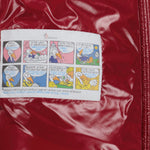 Glossy Red Hooded Puffer Jacket