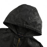 Monogram Hooded Windbreaker – Black Technical Edition