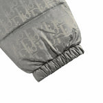 Oblique Down Puffer Jacket – Grey Technical Jacquard Edition