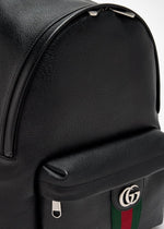 Black Leather Backpack