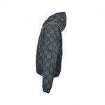 LV Reversible Monogram & Check Hooded Jacket